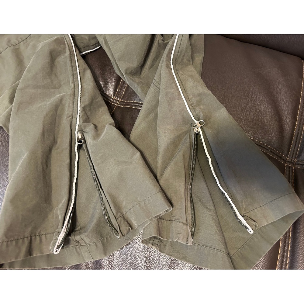 VTG Rare 90s Urban Life Olive Green Zip Side Pants. Women's Size 7. - Picture 12 of 13
